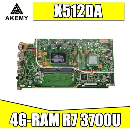 X512DA Motherboard For Asus X512DA F512DA X512D F512D X512DK Laptop Motherboard W/ 4G-RAM Ryzen 7 3700U CPU