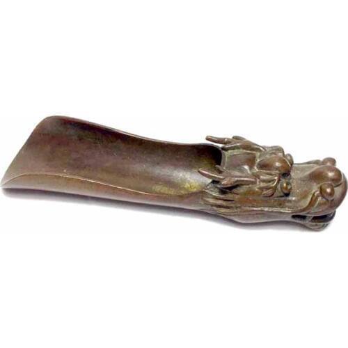 Copper tea scoops dragon brass tea scoop flower spoon Kung Fu tea ceremony