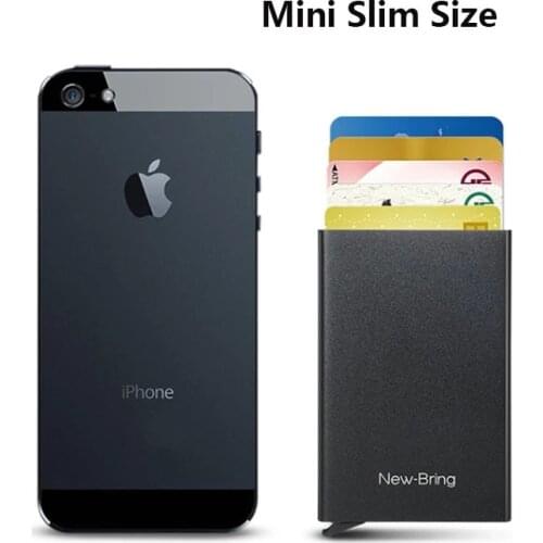 Youpin NewBring Mini Fashion Wallet Holder Unisex Card Bag Slim Metal Body RFID Easy Fast Pick Out Anti-Theft Card Holder