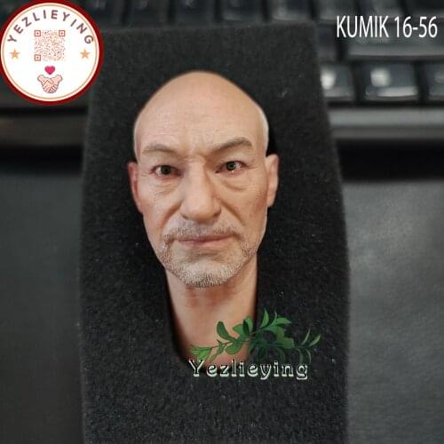 KUMIK 1/6 Head Male Head Sculpt 1/6 Body In stock KM16-56 Old Man With White Hair Fit 12 Inch COO VERYCOOL HTTOYS Body Figure
