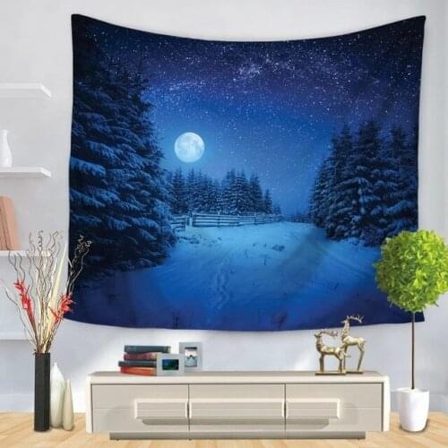 2021 New Tapestry Starry Sky Printed Wall Hanging Tapestry Polyester Tapestry