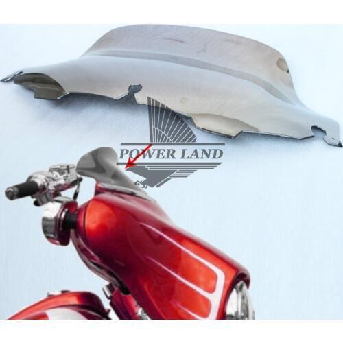 Brand New 8" Chrome Wave Windscreen Windshield For Harley 1996-2013 Electra Street Glide FLHTC FLHX FLHT Touring Custome