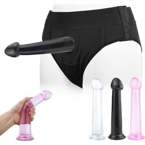 New Wearable Strapon Dildo Panties For Lesbian G spot Stimulator Strap On Penis Adult Sex Toys For Women Men Anal Butt Plugs