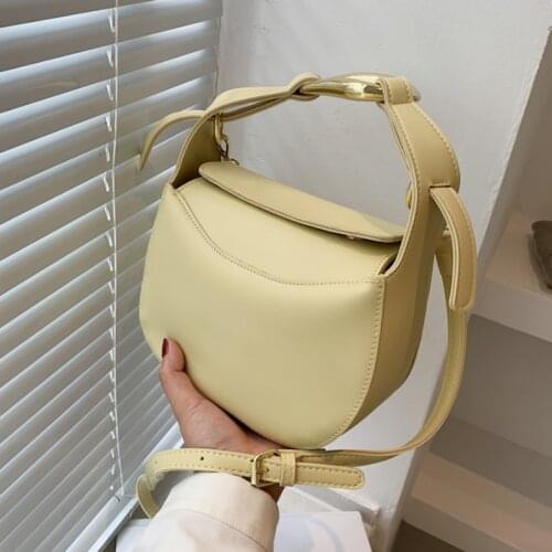 Solid Color Tote Bag Underarm Bag 2021 New High-quality PU Leather Womens Designer Handbag Luxury Brand Shoulder Messenger Bag