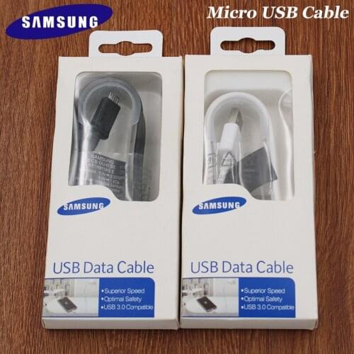 Original Samsung Fast Charger Micro USB Cable 1/1.5/2M 2A Data Line For SAMSUNG Galaxy S6 S7 Edge Note 4 5 J4 J6 J5 A10 C5 C7 C9