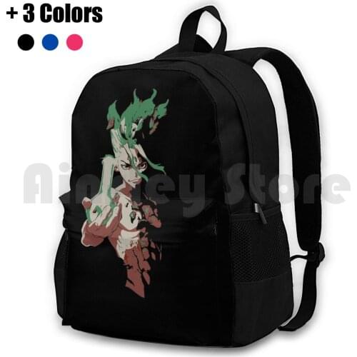Dr Stone Outdoor Hiking Backpack Riding Climbing Sports Bag Dr Stone Dr Stone Science Senku Ishigami Senku Games Scientist