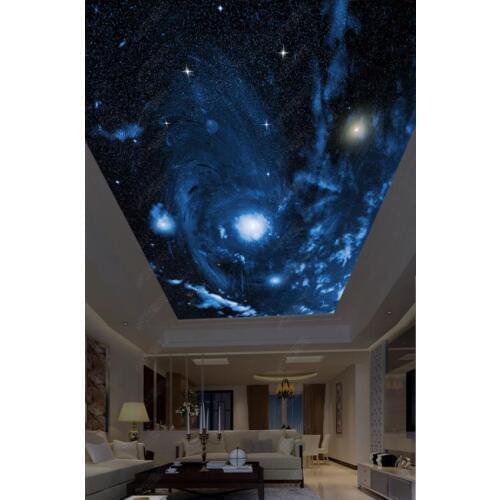 Custom photo wallpapers 3d ceiling wallpaper Beautiful starry sky HD big picture childrens room ceiling painting wall papers