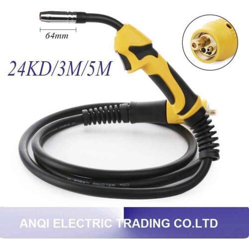 24KD Torch Professional 250A MIG Torch MAG Welding Gun 3M/5M Air-cooled Euro Connector For MIG MAG Welding Machine