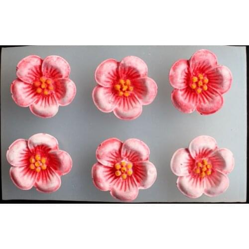 Sakura Cherry Blossom Flower silicone mold fondant cake mold chocolate molds decorating tool
