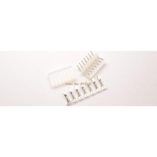 50sets/lot Molex Connector 7Pin,Pitch:3.96MM(.156"), Side Entry Type Locking Header + Terminal + Housing, Molex3.96-7P