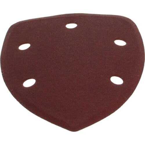 Utoolmart 140*90mm Triangle Delta Sander Sand Paper Hook Loop Self-adhesive Sandpaper Disc Abrasive Tools Polishing Grit 40-240