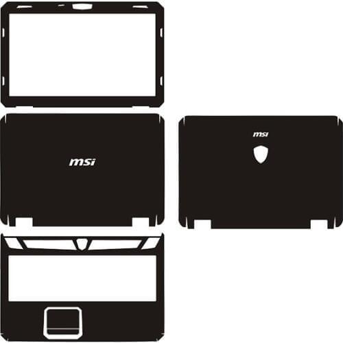 Laptop Carbon fiber Vinyl Skin Sticker Cover For MSI GT60 15.6"