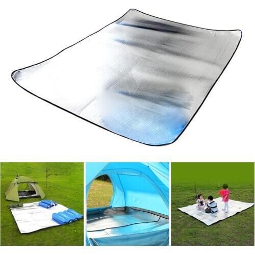 Moisture-proof Folding Aluminum Foil EVA Camping Tent Mattress Picnic Beach Mat