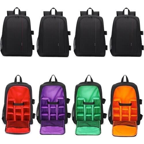 Waterproof Digital DSLR Photo Padded Backpack with Rain Cover Bag Case for iPad Canon Sony Fuji Nikon Olympus Panasonic