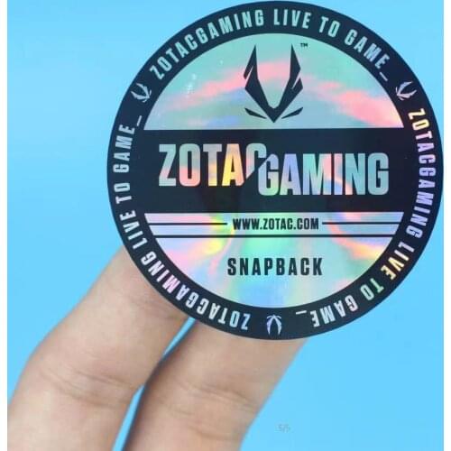 2'' Waterproof Holographic Sticker Silver Vinyl Label With Custom Logo ,Text, Image, Brand Printing