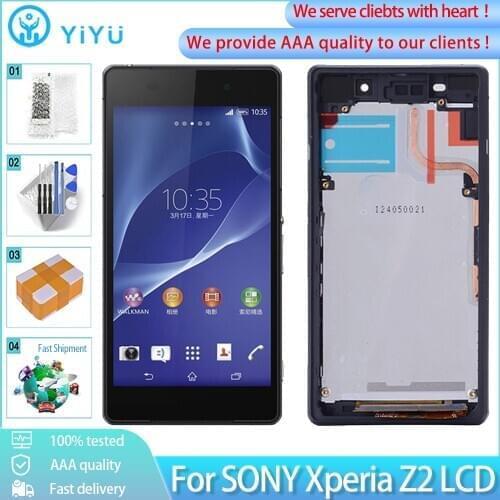 5.2" Original LCD Screen For SONY Xperia Z2 D6502 D6503 D6543 L50W D6502D LCD Display With Touch Screen Digitizer Replacement