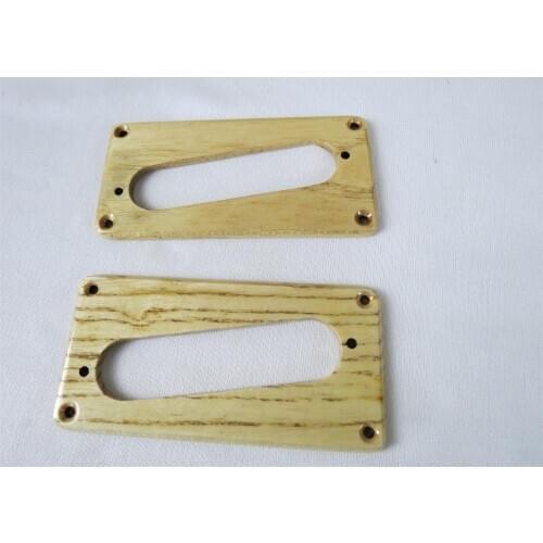 2pcs Hand-made Ailanthus wood humbucker to singl coil adapter pickup ring #1608