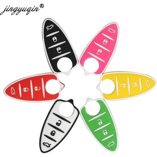 20pcs Silicone Rubber Car Key Pad For Alfa Romeo Giulietta 159 GTO GTA Mito Brera 3 Button Flip Remote Button Repair Key Pads