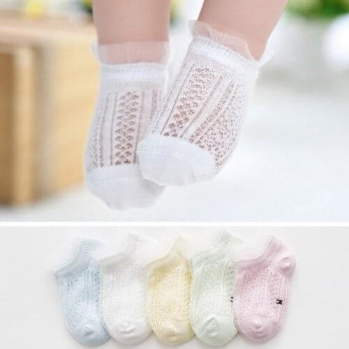 0-8T 5 Pairs Toddler Kid Baby Girls Lace Socks Cute Sweet Cotton Boat Socks Lovley Newborn Baby Accessories Childrens Socks