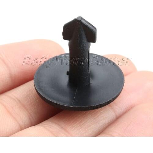 50Pcs Auto Fender Fastener Nylon Front Bumper Engine Cover Car Clips Trim Retainer Fastener 9.2mm For VW Passat Audi A21515
