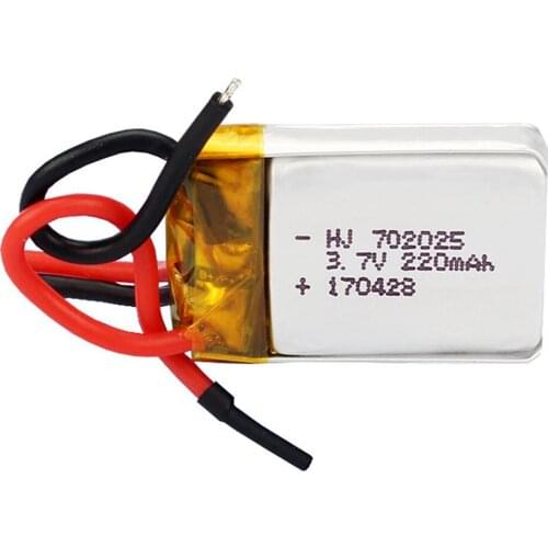 702025 3.7V 220 mAh Lipolymer High Rate Rechargeable Battery For drone Quadcopter Helicopter