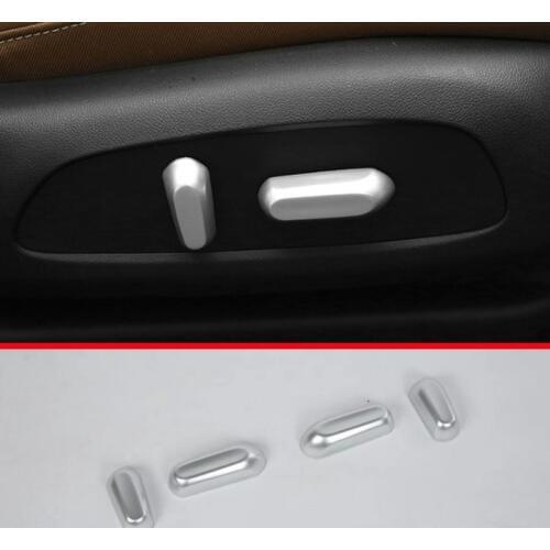 ABS Pearl Chrome Interior Seat Adjustment Switch Knob Button Cover Trim For Buick Regal 2017 2018