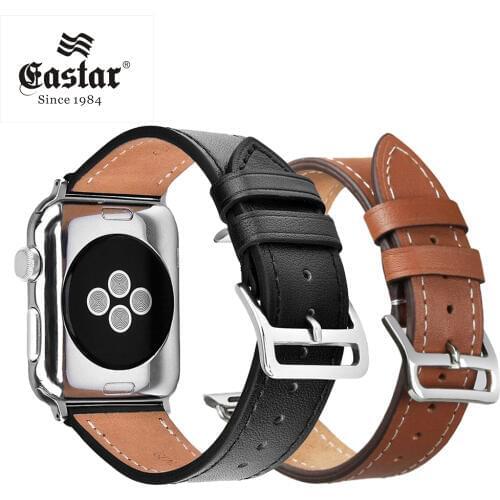 Black Leather Watch Strap for Apple Watch Band 42mm 38mm for iWatch 4/5 40mm 44mm Watchband for Apple watch Series 1&2&3&4&5
