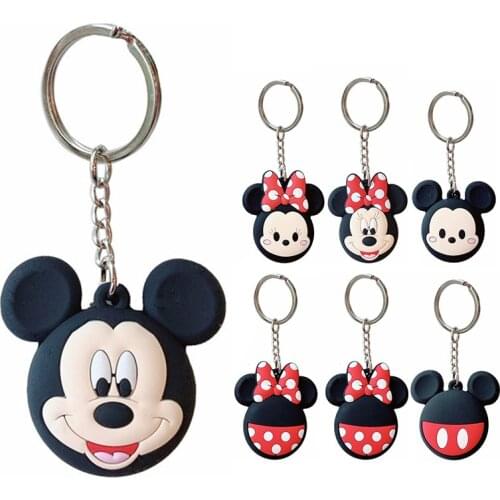 Disney Mickey Minnie Silicone Protective Sleeve Cover Keychain Locator Protector For Airtags Smart Bluetooth Wireless Tracker