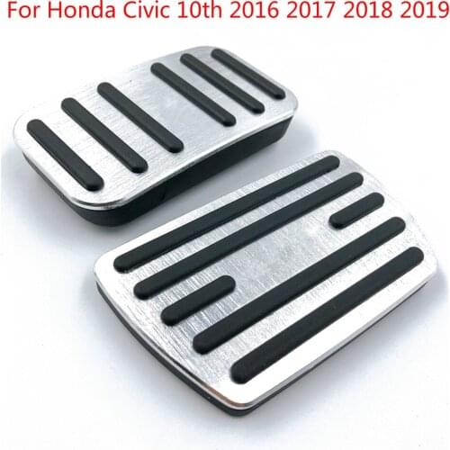 For Honda Civic 10th 2016 2017 2018 2019 Aluminum alloy throttle brake pedal clutch clutch pedal modification decoration