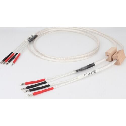Hi-end Odin Speaker cable Silver Plated Loudspeaker cable Rhodium plated banana terminal hifi speaker Cord