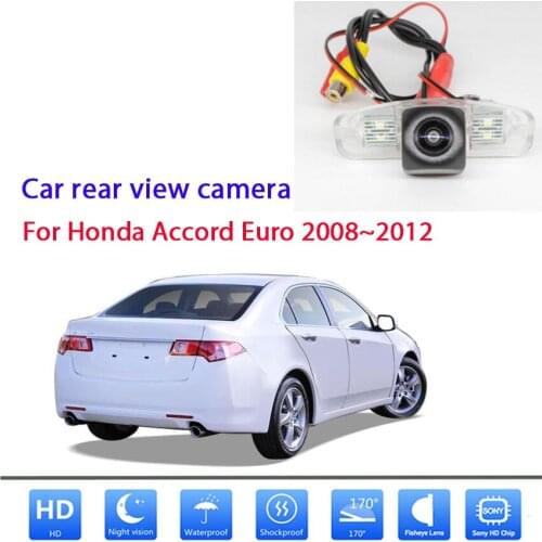 HD 1280x720 Fisheye Rear View Camera For Honda Accord Euro 2008 2009 2010 2011 2012 Car Vehicle Reverse Parking Accessories