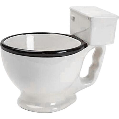 Novelty Toilet Ceramic Mug with Handle 300Ml Coffee Tea Milk Ice Cream Cup Funny for Gifts
