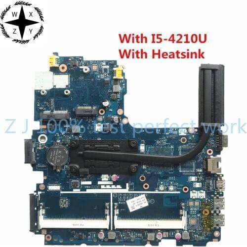 768146-601 768146-501 For HP Probook 450 G2 Laptop Motherboard LA-B181P With I5-4210U CPU Heatsink MB 100% Tested Fast Ship