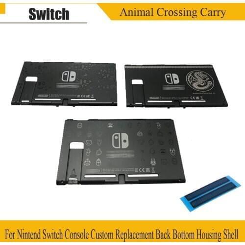 Original Limited edition Animal Crossing Console Replacement Back Bottom Housing Shell Case For Nintend Switch