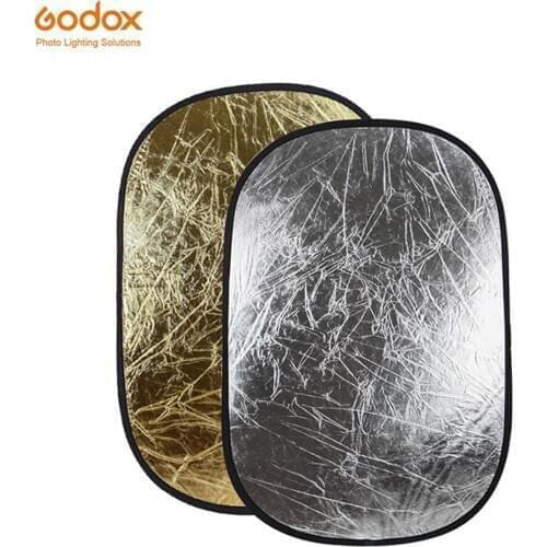 Godox 100*150cm 2 in 1 Portable Collapsible Light Oval Photography Reflector for Studio Multi Photo Disc Diffuers