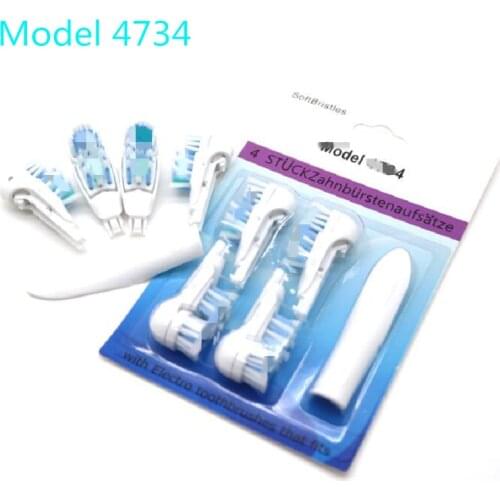8PCS Replacement Electric Toothbrush Heads 4734 fit for Oral B Multi Directional Battery Electric Toothbrush