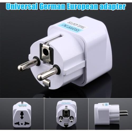 Universal US UK AU To EU Plug USA To Euro Europe Travel Wall AC Power Charger Outlet Adapter Converter Travel Artifact