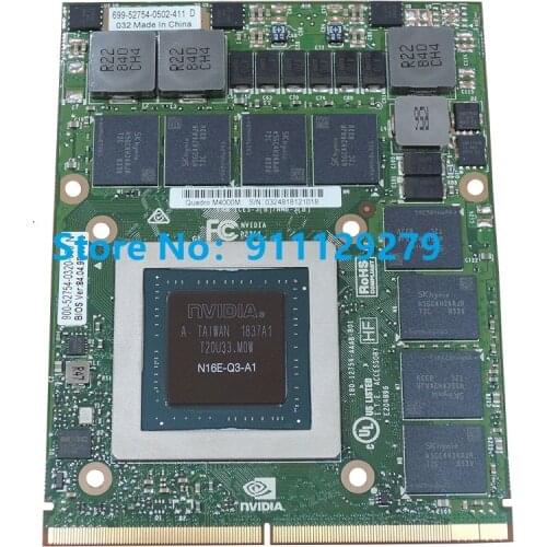 Brand New Quadro M4000M N16E-Q3-A1 4GB DDR5 MXM video Graphics card for notebook laptop Graphics fit HP, DELL, Lenovo