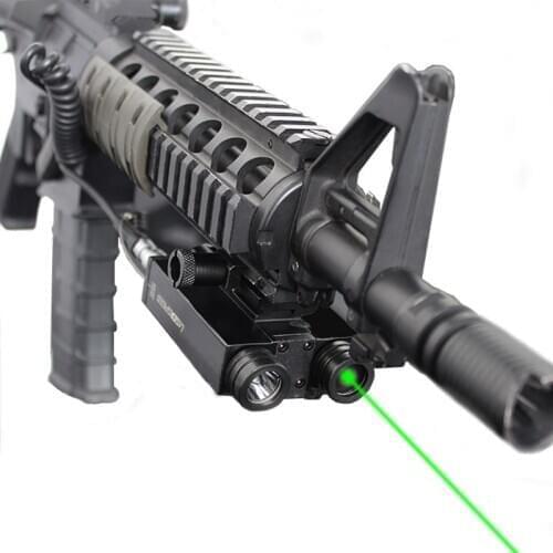 Rifle Gun Laser Green Red Sight Scope Weapon LED Flashlight Combo M4 Lamper Airsoft 7.62 5.56 Picatinny Laser Flashlight