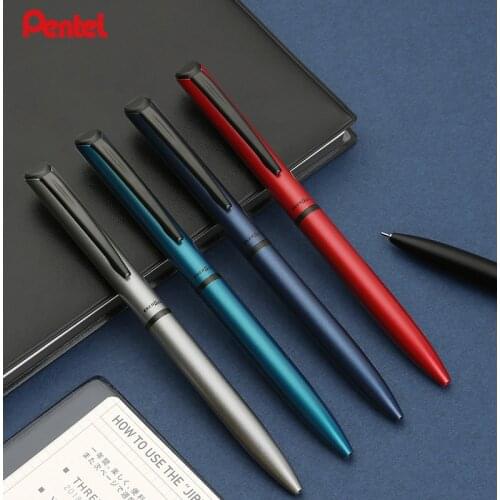 Japan Pentel Metal Rod Gel Pen 0.5mm Needle Tube Nib Quick-drying Black Ink Pen Business Office Signature Pen BLN2005/BLN2505S
