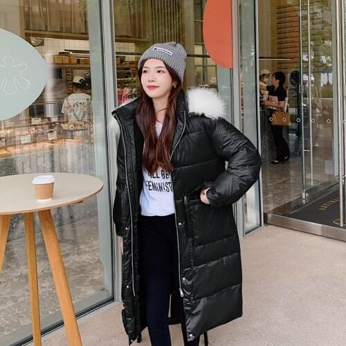 2021 Winter Women Jackets coats Brand Hooded Parka Women Female Overcoat Fur Collar Plus Size