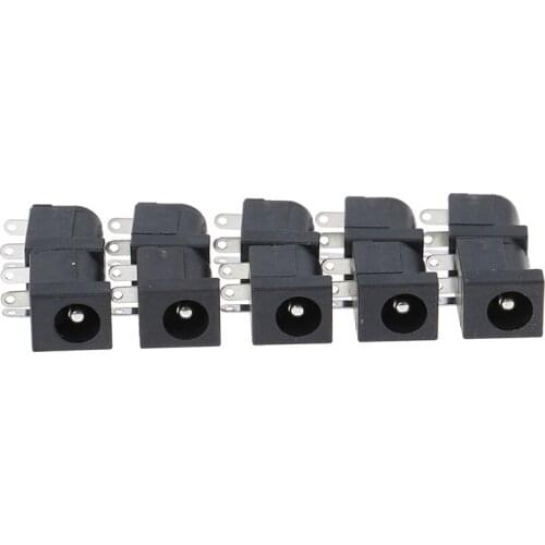 10pcs DC-005 PCB Mount 5. x2.5 mm Female DC Power Jack Plug Socket Connector DC005