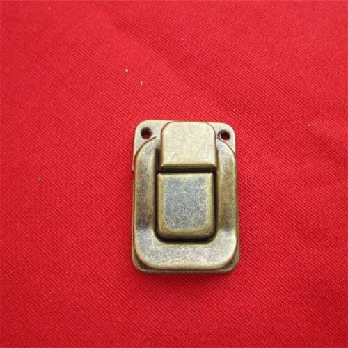 10Pcs Antique Bronze Box Hasps Iron Lock Catch Latches for Jewelry Chest Box Suitcase Buckle Clip Clasp Vintage Hardware 25*37mm