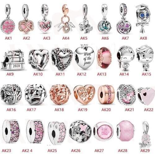 100% Real 925 Sterling Silver Charm Fit Original Bracelet Diy Jewelry