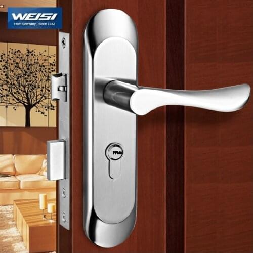 2 Pieces Door lock interior door locks European-style bedroom solid wood door handle locks Support wholesale