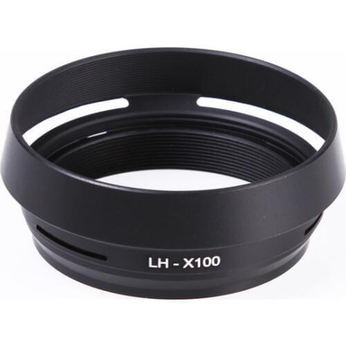2 in1 LH-JX100 Lens Hood LA-49X100 Adapter Ring For Fujifilm finepix X100 Camera Black