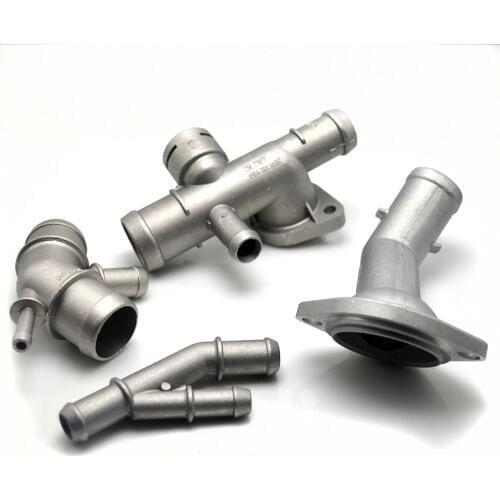 4Pcs Aluminium alloy 1.8T Engine Cooling Coolant Hose Connector Supercharger Pipe For Jetta Golf MK4 Bettle A3 S3 TT Seat Leon