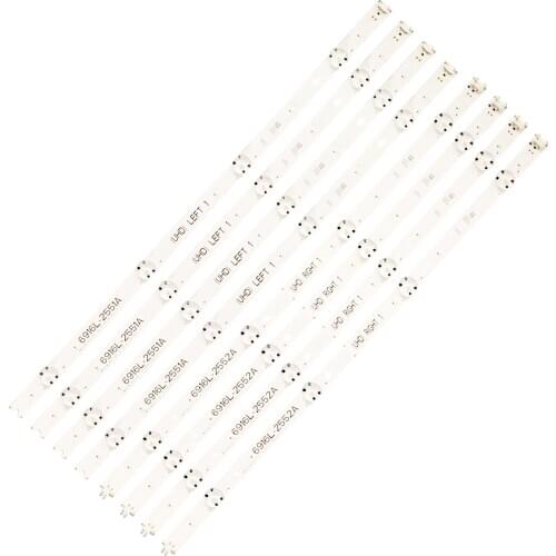 5set=40pcs LED backlight strip for LG 49UH6500 49UH650V 49UH661V 49UH668V LC490DGG FJ M6 M5 6916L-2452A 2453A 6916L-2551A 2552A