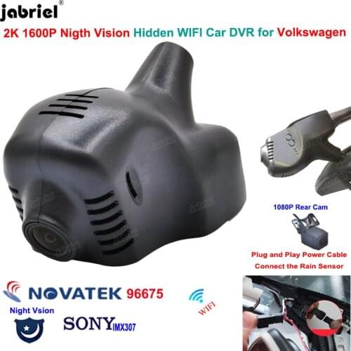2K 1600P Dashcam Car DVR Cameras for Volkswagen golf Polo Tiguan Passat for VW Touran Jetta Arteon Touareg Multivan Magotan EOS