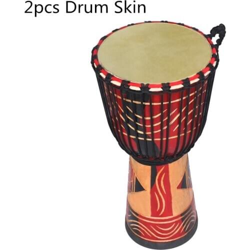 9.9/12.6 Inch Drum Skin Buffalo Leather Cover Drum Head for African Drum Bongo Drum Konka Drum for Musical Instrument